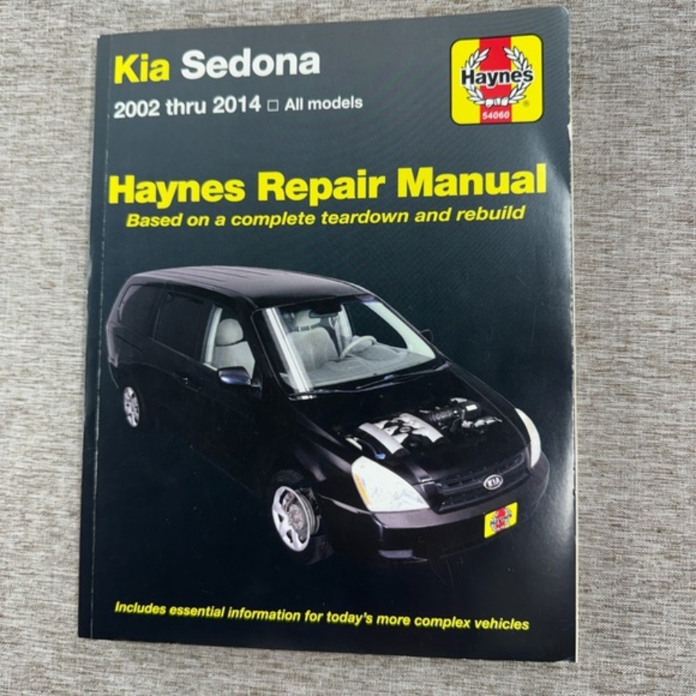 Kia Sedona 2002 thru 2014 Haynes Repair Manual (Haynes‎ Automotive)